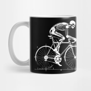 bicycle skeleton anatomy Mug